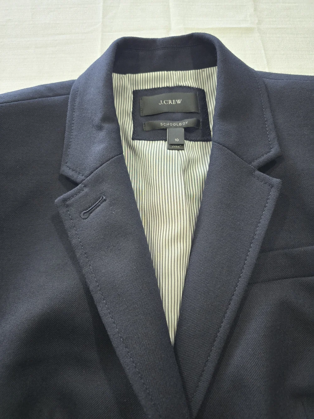 J.Crew Schoolboy Classic Navy Women's 10 Wool Blazer/Tailored Two-Button Jacket